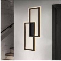 Modern Industrial Double Rectangular Wall Light in Textured