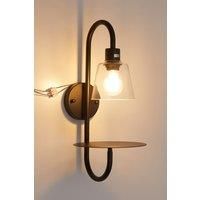 Transparent Glass Lampshade Wall Light