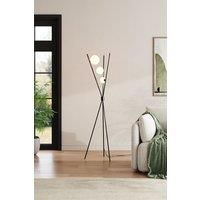 Metal Tripod Standing Floor Lamp with Plastic Lampshade