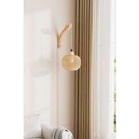 Bamboo Lampshade E27 Wall Light