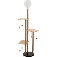 2-in-1 Cat Climbing Frame Floor Lamp