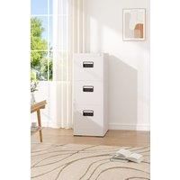 3-Drawer Vertical File Cabinet with Interlock