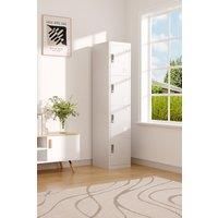 4-Tier Metal Vertical File Cabinet with Lock