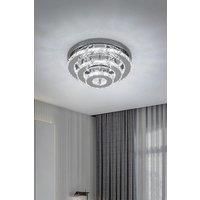 3-Tier Chic Crystal Ceiling Light with Chrome Finish