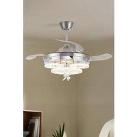 3 Light Changing Acrylic Ceiling Fan for Bedroom Living Room