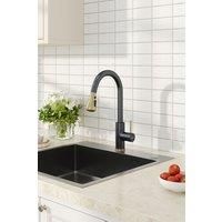 Commercial Retractable Kitchen Faucet with Pulldown Sprayer