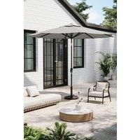 Patio Umbrella 3M Rotating Garden Parasol with Resin Base