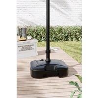 Water and Sand Filled Square Freestanding Plastic Parasol Base