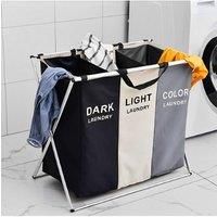Laundry Basket Large Detachable Dirty Clothes Organizers Bag Sorter Hamper with Aluminum Frame