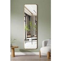 Modern Full Length Mirror with Rounded Corners Door Hanging Mirror