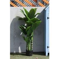 190cm Artificial Tropical Plant with Plastic Flowerpot Home and Office Plant Decoration