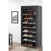 10 Tier Simple Dustproof Multi-Layer Fabric Storage Artifacts Shoe Racks