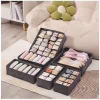 10-Piece Non-Woven Clothes Organiser Foldable Storage Boxes