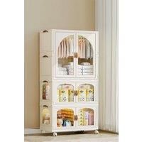3 Tiers Foldable Wardrobe and Storage Box Bedroom Organizer