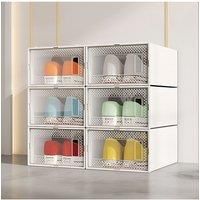 12 Pack Waterproof Plastic Shoe Storage Boxes