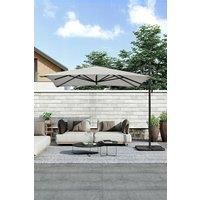 Garden 3m x 3m Square Large Cantilever Parasol with Square Base