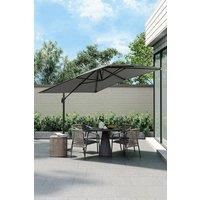 Garden Sanctuary Garden Large 2.5M Square Cantilever Parasol in Dark Grey