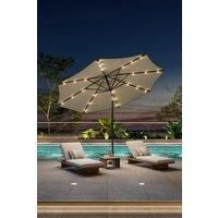 24 Solar LED Lights Patio Crank Parasol