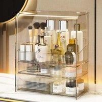 LivingandHome Living and Home 3 Tier Clear Cosmetic Organizer