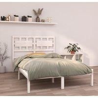 Bed Frame White Solid Wood 120x200 cm