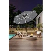 3m Solar Powered LED Outdoor Patio Umbrella