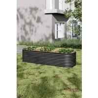 Outdoor Patio Galvanized Steel Raised Garden Bed for Plant