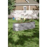 Patio Steel Raised Garden Bed for Vegetable & Flower