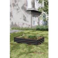 Garden Metal Planter Box Flower Raised Garden Bed