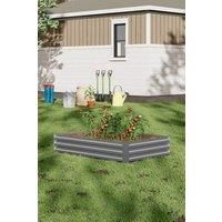 Garden Metal Planter Box Flower Raised Garden Bed