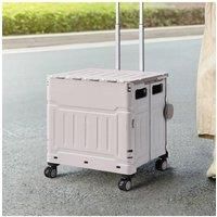 75L Collapsible Storage Cart Plastic Camping Trolley