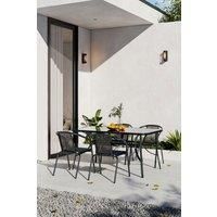 5 Piece Outdoor Garden Dining Table and Chairs Set