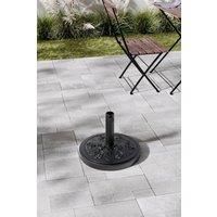 Petal Pattern Concrete Filled Garden Umbrella Stand