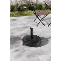 Concrete-Filled Free Standing Patio Umbrella Stand with Wheels