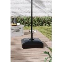 Water and Sand Filled Patio Parasol Stand with Wheels