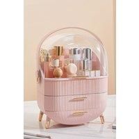 Elegant Makeup Storage Organizer Box with Drawers and Handle