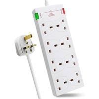 Multi Plug Outlet Extender with 5M Cable and Surge Protector