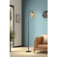 Modern Floor Lamp with 18cm High Cylindrical Shade