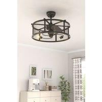 Metal Industrial Ceiling Fan Light