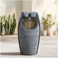 Outdoor Solar-Powered Water Fountain Rockery Decor