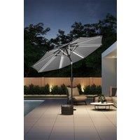 Large Outdoor Solar Powered LED Patio Umbrella for Garden