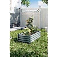 Grey Outdoor Galvanized Steel Garden Bed