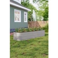 Large Flower Bed Galvanized Steel Plant Raised Garden Bed