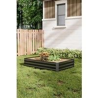 120cm W x 90cm D Charcoal Galvanized Steel Raised Garden Bed Planter Box