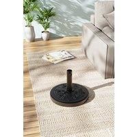 Rose Embossed Pattern Concrete-Filled Patio Umbrella Stand