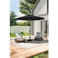 3M Rotating Parasol for Outdoor Sunshade and Rain with Resin Woven-Pattern Base