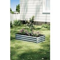 Outdoor Galvanized Steel Raised Garden Bed