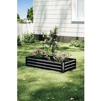 Rectangle Galvanized Metal Raised Garden Flower Bed