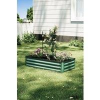 Rectangle Galvanized Steel Outdoor Raised Garden Bed