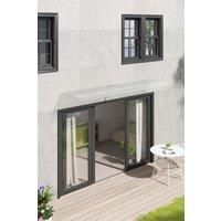 Front Door Window Frosted Awning Canopy Rain Cover