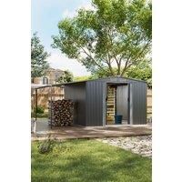 Outdoor Metal Storage Shed with Lean-to
